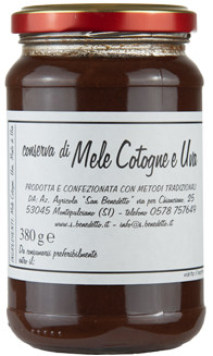 Conserva di Mele Cotogne e Uva